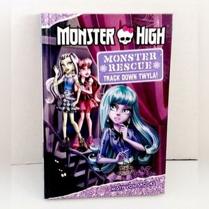 Monster High Rescue "Track Down TWYLA" Misty Von spooks hardcover (New)